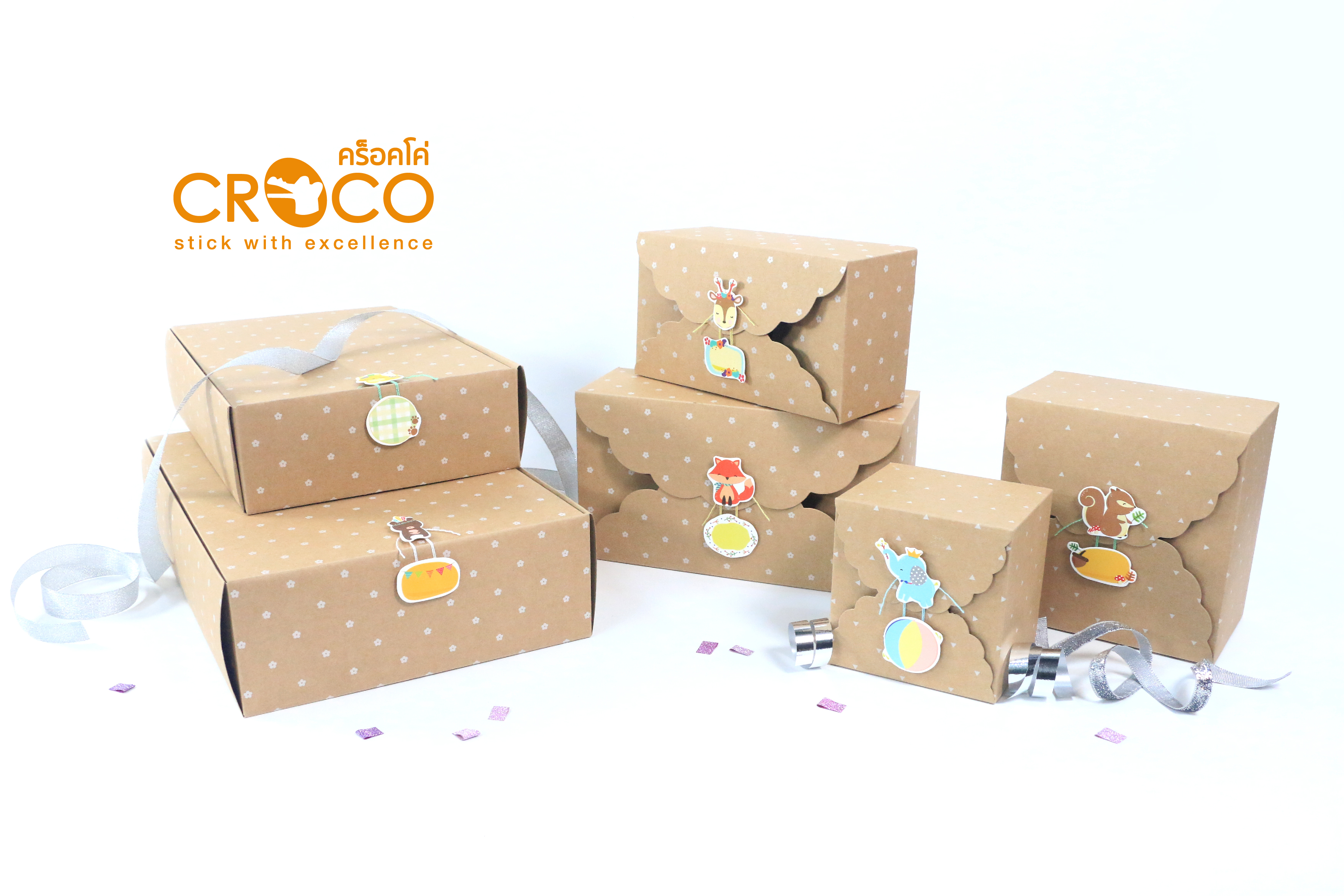กล่องของขวัญ DIY ทรงสี่เหลี่ยมผืนผ้าขอบหยัก (เล็ก) กล่องของขวัญ DIY ทรงสี่เหลี่ยมผืนผ้าขอบหยัก (เล็ก)
